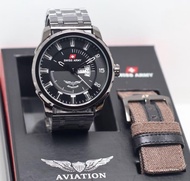 jam tangan SWISS ARMY AVIATION SET PRIA MAN STYLE