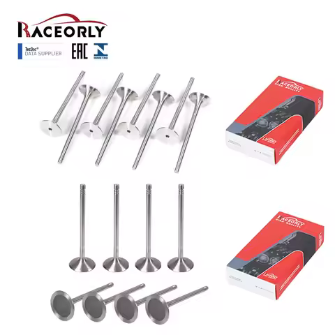 RACEORLY Engine Intake Exhaust valves For Audi VW GTI GLI 1.8 2.0 EA888 BWA BPY 06J109601J, 06J10961