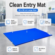 Dust Adhesive Carpet 45*90 Easy Peeling New Replacement , Door Lining Carpet Reduced Sanitary Floori