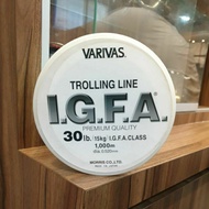 VARIVAS trolling strings | IGFAA | PREMIUM QUALITY |Dia 0.52mm - 30 LBS (15 KG) | 1000 meters