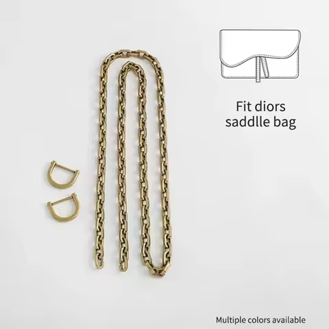 Metal Chain Shoulder Strap For Dior Saddle Single Shoulder Crossbody Bags Replacement Strap DIY Acce