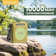 Orashare PH11 10000mAh Super Mini Cube Power Bank PD20W Fast Charge Portable Powerbank with Metal Ho