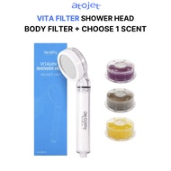 [ATOJET] Vita Filter Shower Head Set | Body Filter + Vitamin Head Filter | 3 Scents