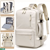 Large-Capacity Business Travel Bag Backpack Extendable College Student School Heavy-Duty Female