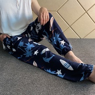 [44000 collection] summer rayon mens trousers cotton and silk casual home pants Thailand tourism bea