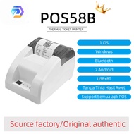 Free 3 Rolls thermal printer mini Printer POS 58B Kasir printer(cash drawer ) sticker resi mobile pr
