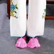 {WY} Professional Drama Stage Performance Shoes Drama Drama Colorful Shoes Flat Embroidered Shoes Vi