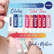 NIVEA Lip Care Caring Lip Balm Shine / NIVEA Lip Scrub / NIVEA Strawberry / Peach / Hydro / Original