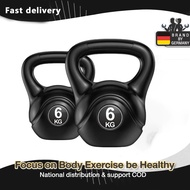 4KG/8KG/10KG Premium Workout KettleBell Gym Training Plastic Coating Kettlebell dumbbell weight lift
