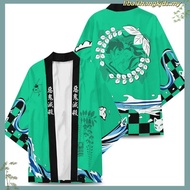 Anime Demon Slayer Agatsuma Zenitsu Kamado Tanjirou Kisatsutai Cosplay Costume Coat Uniform Cloak To