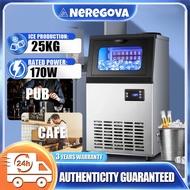 3 Years Warranty🧊170W mesin ais batu/nugget ice maker/50kg Commercial ice cube maker 制冰机
