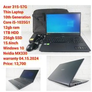 Acer 315Thin Laptop10th GenerationCore i5-1035G1