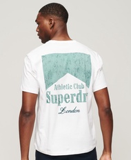 Superdry Athletic Club Graphic T-Shirt - Brilliant White