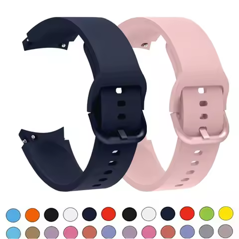 Original Straps For Samsung Galaxy Watch 4/5/6/7/5 Pro/classic 44mm 40mm 45mm Silicone Sport Bracele