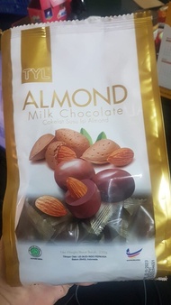 COKELAT TYL ALMOND ASSORTED MILK CHOCOLATE 250GR