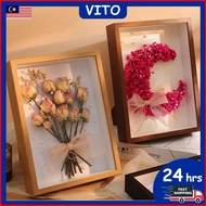 A4 Hollow Frame 3D Wooden Frame for Picture Frame DIY Dried Flowers Preserved Flowers Decoration