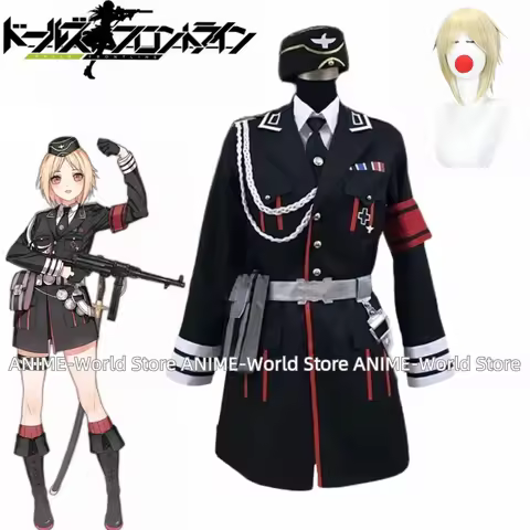 Girls Frontline MP40 Game Cosplay Costume Handsome Black Combat Uniform Unisex Activity Party Role P