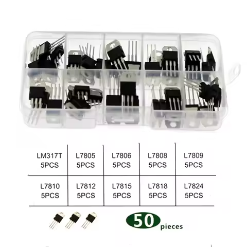 5/50PCS Voltage Regulator IC kit LM317T L7805CV L7806CV L7808CV L7809CV L7810CV L7812CV L7815CV L781