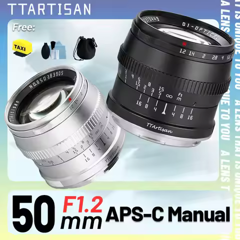 TTArtisan 50mm F1.2 APS-C Manual Focus Camera Lens for SONY E FUJI XF Canon M Panasonic Olympus M4/3