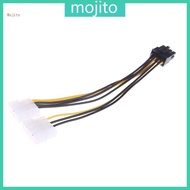 Mojito 18cm Dual 4Pin to 8 Pin GPU Adapter Male to 8Pin Male Graphics Card Cable