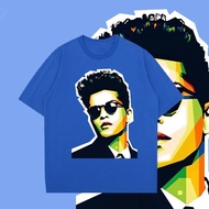 hot new Cotton T-Shirt Printed Bruno Mars 24k Singapore Tour Classic Style 2024 S-5XL