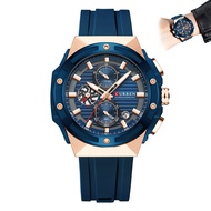 ASM นาฬิกาควอตซ์กีฬาของผู้ชายนาฬิกาข้อมือธุรกิจหน้าปัดกลมพร้อมฟังก์ชันปฏิทินสำหรับ ASM-MY ใส่ทำงานแล