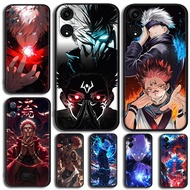 for OPPO A57E 4G A77  A73 A76 A74 5G A91 F15 Black silicone shockproof soft TPU phone case lens prot