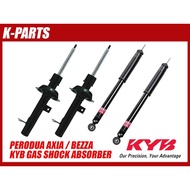 AXIA BEZZA KYB GAS SHOCK ABSORBER EXCEL G FRONT REAR
