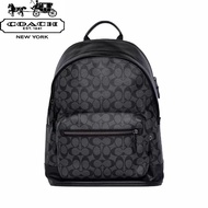 Coach original West 35 large classic old flower large capacity men backpack women backpack backpack 