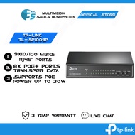 TP LINK TL-SF1009P 9-Port 10/100Mbps Desktop Switch with 8-Port PoE+