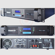 เครื่องขยายเสียง PROEUROTECH รุ่น PRO1800 หน้าจอDIGITAL รุ่นใหม่ล่าสุด เพาเวอร์แอมป์ PRO-1800 POWERAMP โปรยูโรเทค 2CH 180+180W. มีครอสโอเวอร์ในตัว ตัดซับเบส