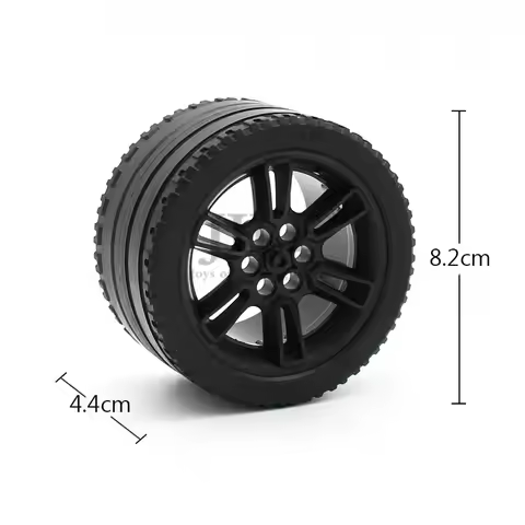 4set Technology Wheel 62.3 D.x42 Racing Large with Black Tire 81.6x44 ZR 23800 23799 Compatible 911 
