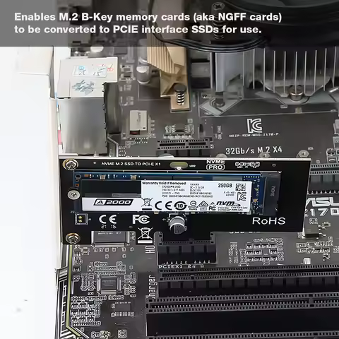 M.2 NVME SSD To PCIe 3.0 X1 Adapter Card 8Gbps M.2 NVME SSD To PCIe 3.0 PCIE X1 Adapter Card M Key P