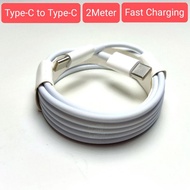 2 Meter 5A C-C USB-C Type C to USB-C Type C Fast Charging PD Cable