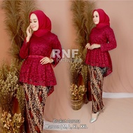 RR Setelan Kebaya//Set Kebaya Aurora Brokat Harga Promo//Kebaya Modern//Kebaya Terlaris Harga Promo