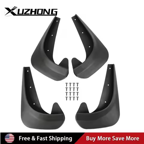 4pcs Plastic Mudguard Front Rear Mud Flaps Splash Guards For 1992-1999 Honda Civic EG EH EJ Black