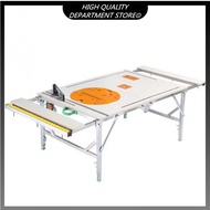 Multifunctional push table saw, portable folding saw table, liftable table, miter table, woodworking cutting table