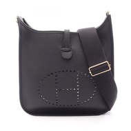 【二手】愛馬仕 HERMES Evelyne 3 Trois PM 黑色肩背包 其他 Evelyne 3PM 黑色 女士二手 A