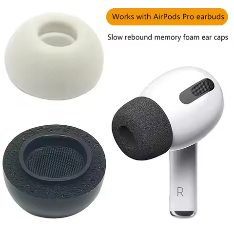 Memory Foam Tips For Airpods Pro 2 Eartips Ear Buds Replacement Tip Air Pods Cushion Pads Accessorie