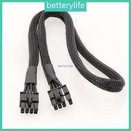 BTF 8PIN Male to 8PIN Male 6pin+2pin Graphics Card Power Supply Adapter Cable