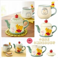 日本直送小熊維尼立體陶瓷茶壺茶杯 28/9