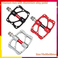 Titanium Alloy Axis Bicycle Bike Pedal 3 Palin Bearings For MTB Lightweight Mountain Road Cycling