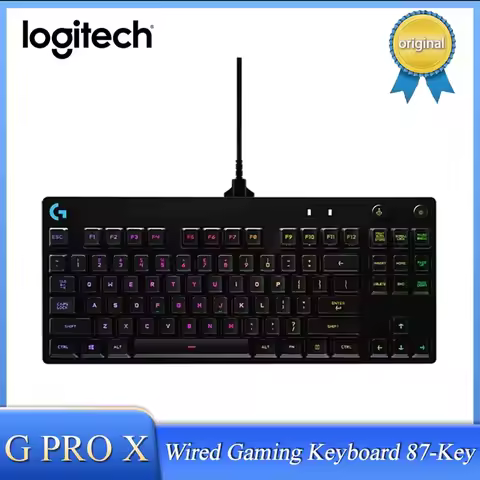 Original Logitech G PRO X Mechanical Gaming Keyboard 87-Key Ergonomic Keyboard RGB Backlight Gaming