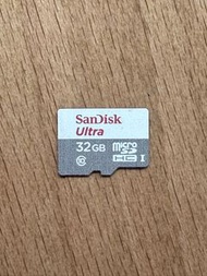 SanDisk Ultra 32GB MicroSD 記憶卡 C10