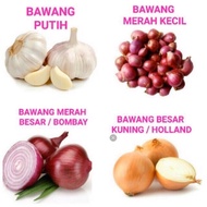 Bawang Merah Indian/Bawang Merah Besar/Bawang Putih/Bawang Holland 500g/1kg/2kg±