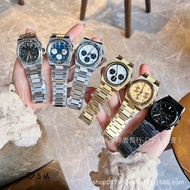 [Fast Shipping] Tianjia Steel Band Series Quartz Men's Watch Calendar Six-Hand Chronograph Watch/dz0