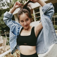 [Hyphy] Revive Square Neck Bra Top-Night Black