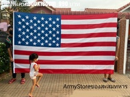 โปรส่งฟรี!!> ธงชาติ USA Flag อเมริกา ผืนใหญ่พิเศษ ขนาด 180 x 300 ซม. พร้อมส่งร้านคนไทย