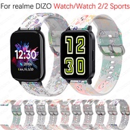 Transparent Pattern Soft Silicone Replacement Watch Bands For Realme DlZO Watch/Watch 2/Watch 2 Sports Smart Watch Wrist Strap Band Bracelet