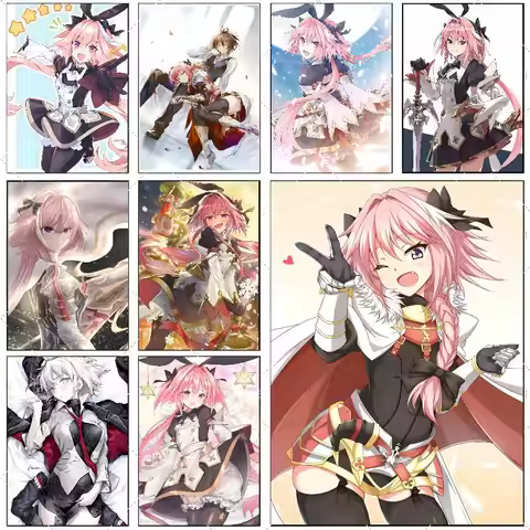 F-Fate Apocrypha A-Astolfo Poster High-definition art sticker Self adhesive waterproof home decorati